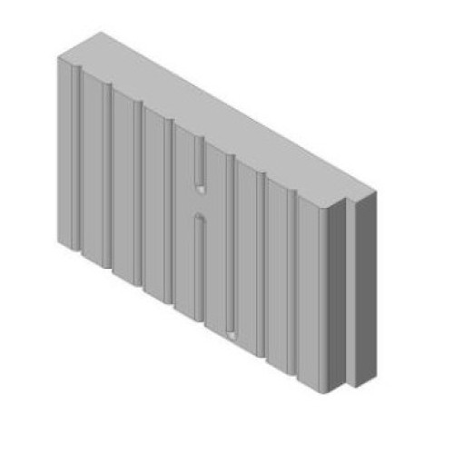 Šamotová deska zadní, spodní KV B 2G 66. 50. 01 (B) 